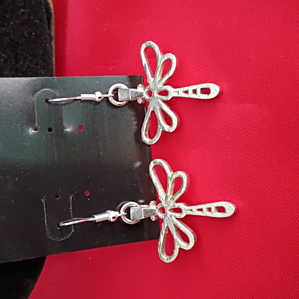 Sterling Silver Dragonfly Earrings
